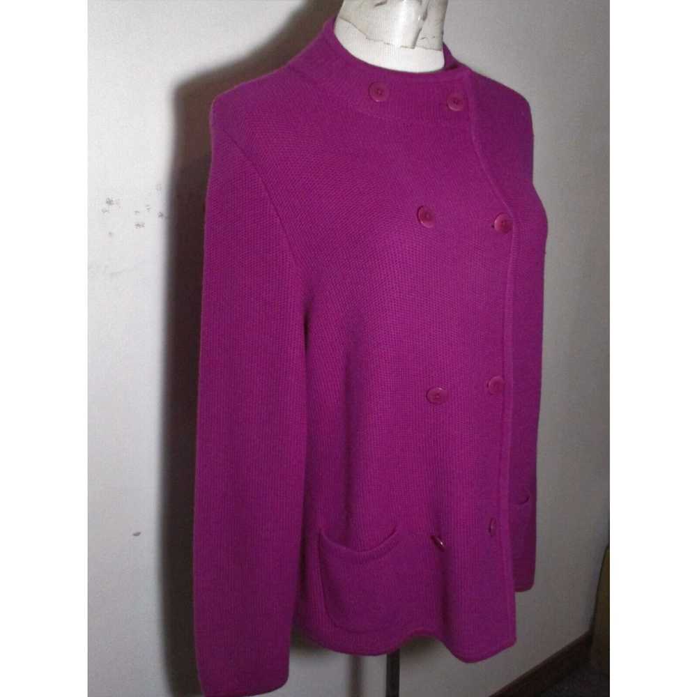 Talbots Women's TALBOTS Magenta Lambswool Nylon D… - image 3