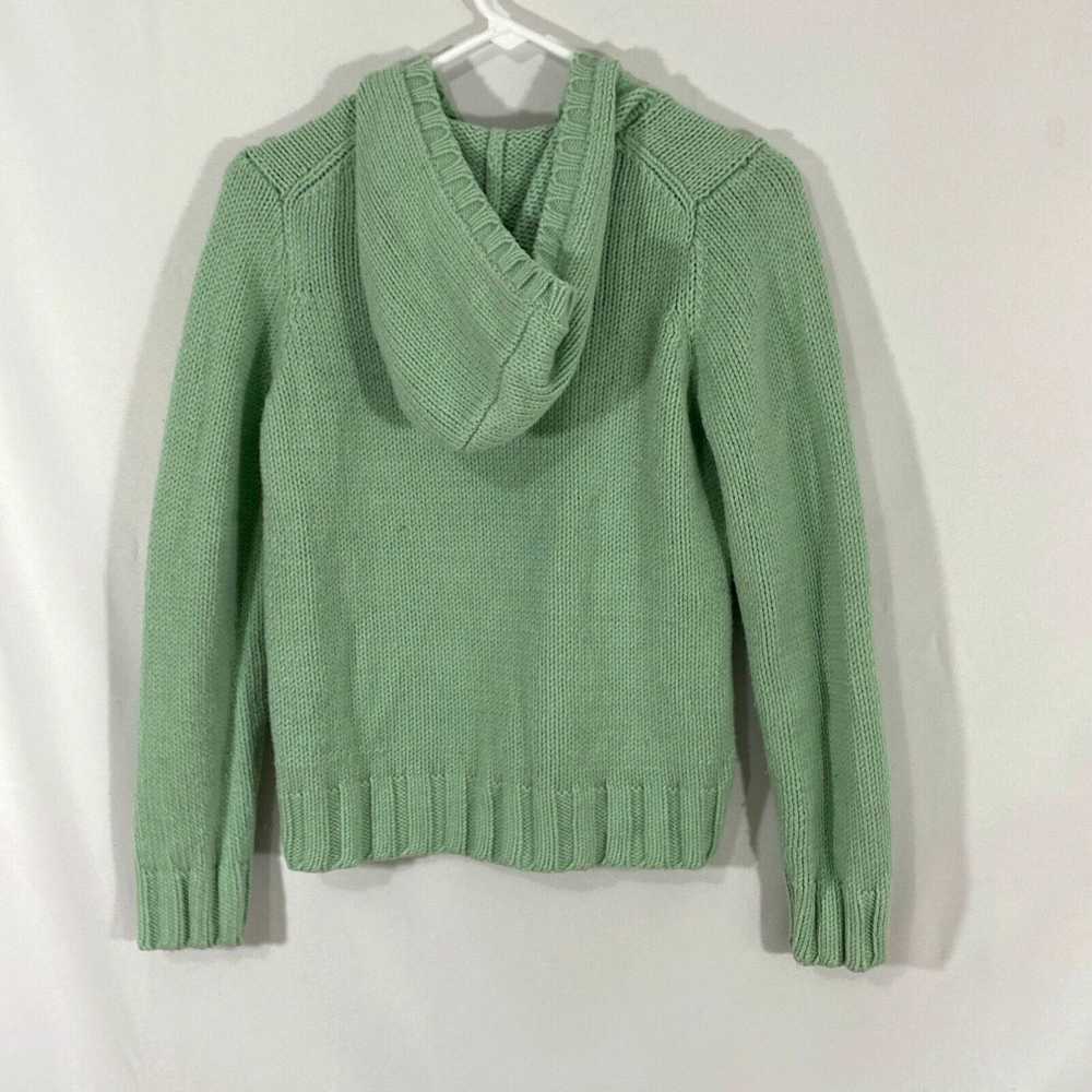 Gap Gap Girls Green Long Sleeves Hooded Knitted C… - image 2