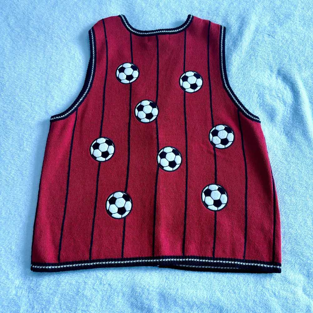 Vintage Mandal Bay Ladies Soccer Sweater Vest Nov… - image 2