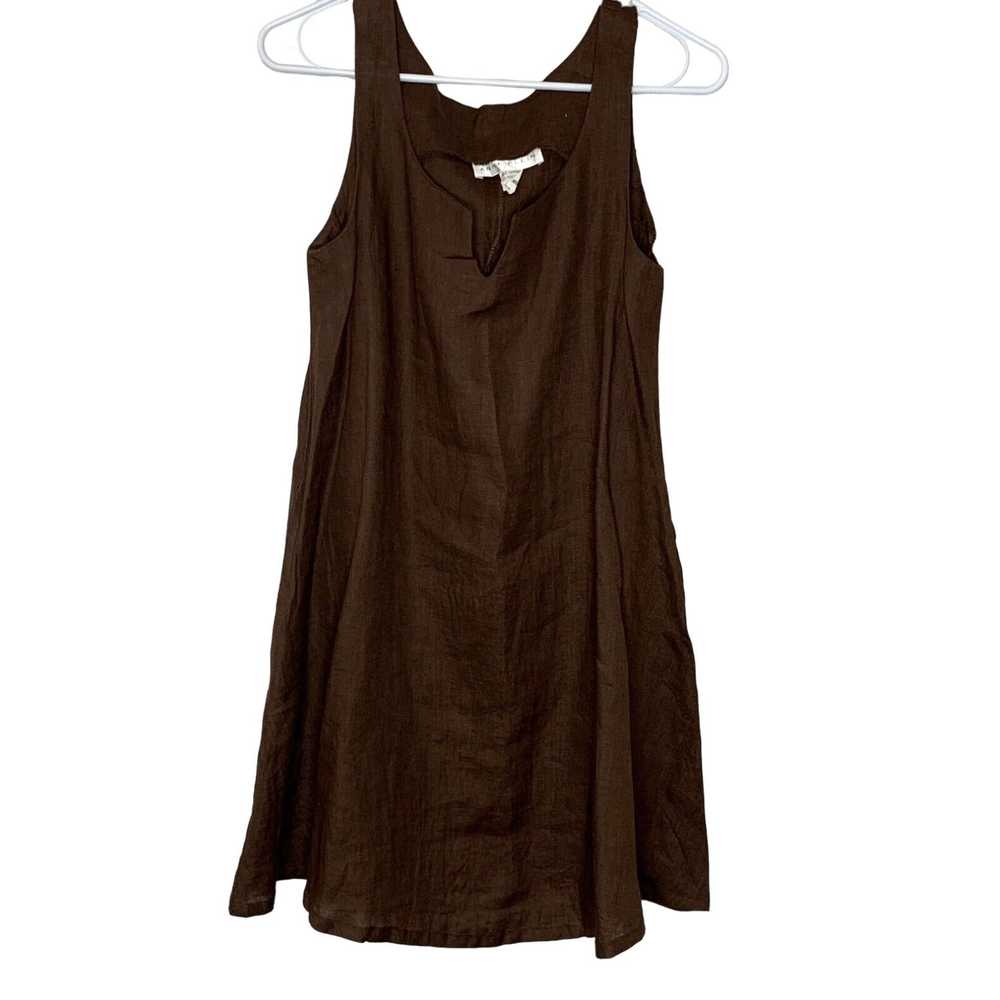 Anne Klein Anne Klein Womens Brown V-Neck Sleevel… - image 1