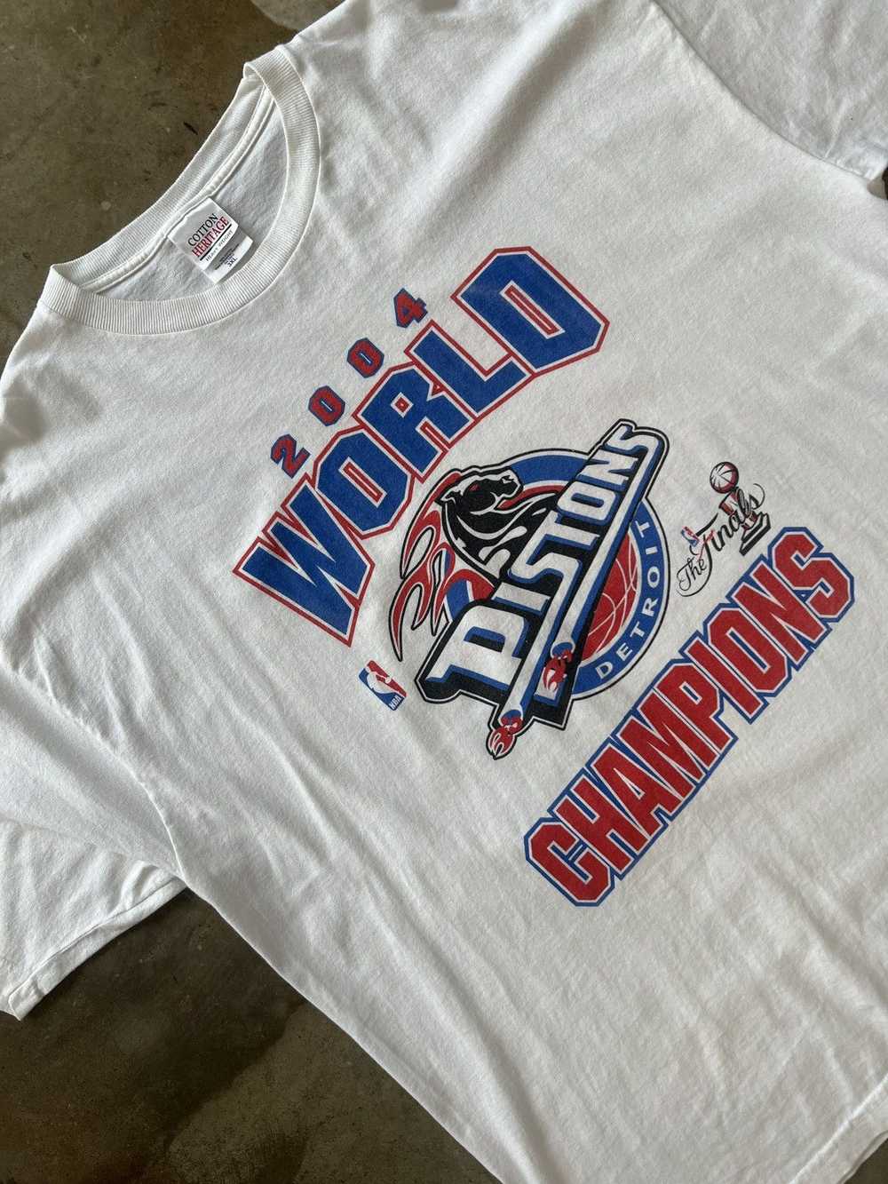 NBA × Vintage Vintage 2004 NBA Pistons World Cham… - image 1