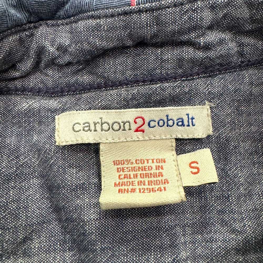 Vintage Carbon 2 Cobalt Shirt Mens Small Short Sl… - image 5