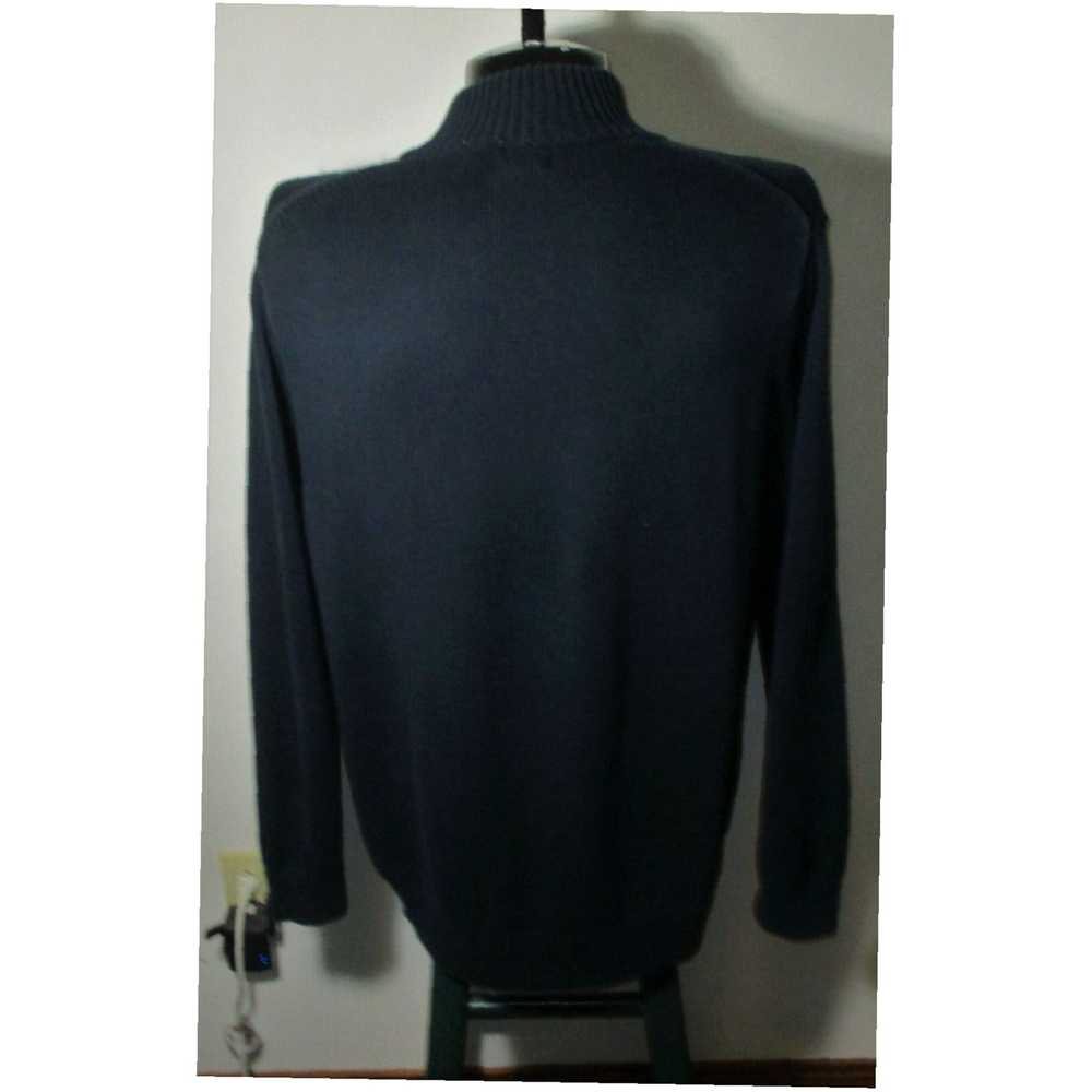 Vintage Men's L.L. BEAN Navy Blue Long Sleeve 1/2… - image 5