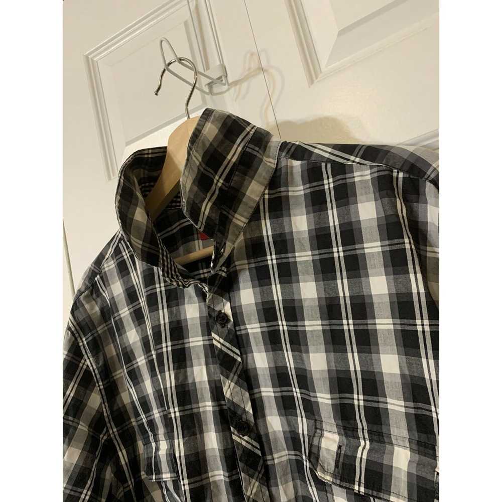 Alfani Alfani Dress Shirt Plaid Fitted Easy Care … - image 3