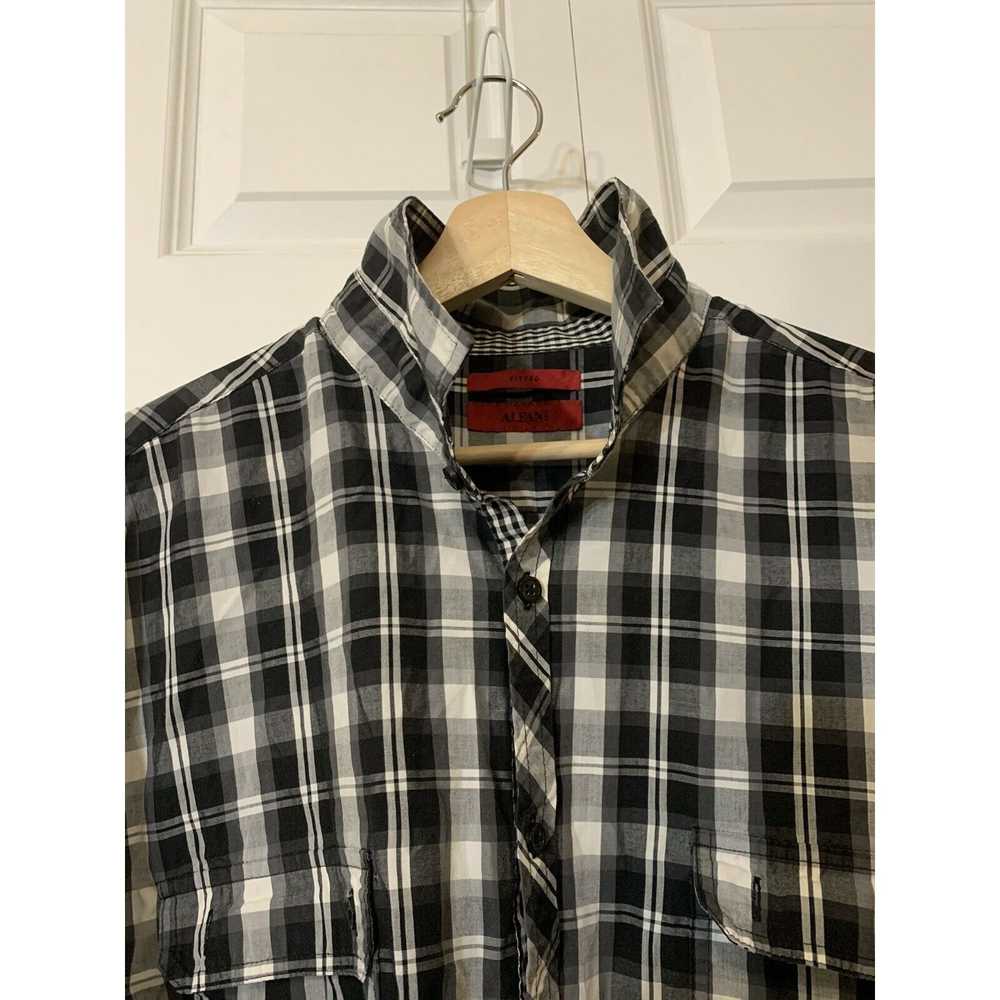 Alfani Alfani Dress Shirt Plaid Fitted Easy Care … - image 4