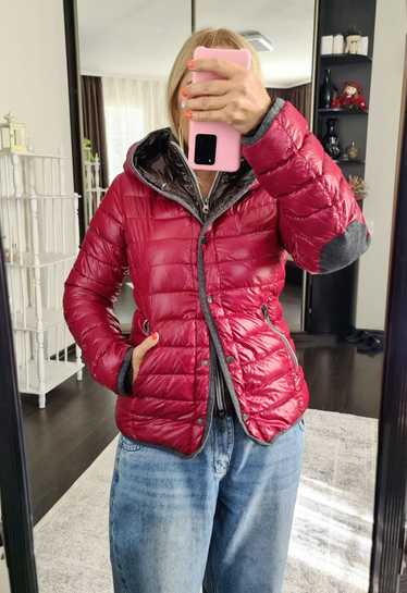 Duvetica × Moncler Duvetica zip burgundy down jack