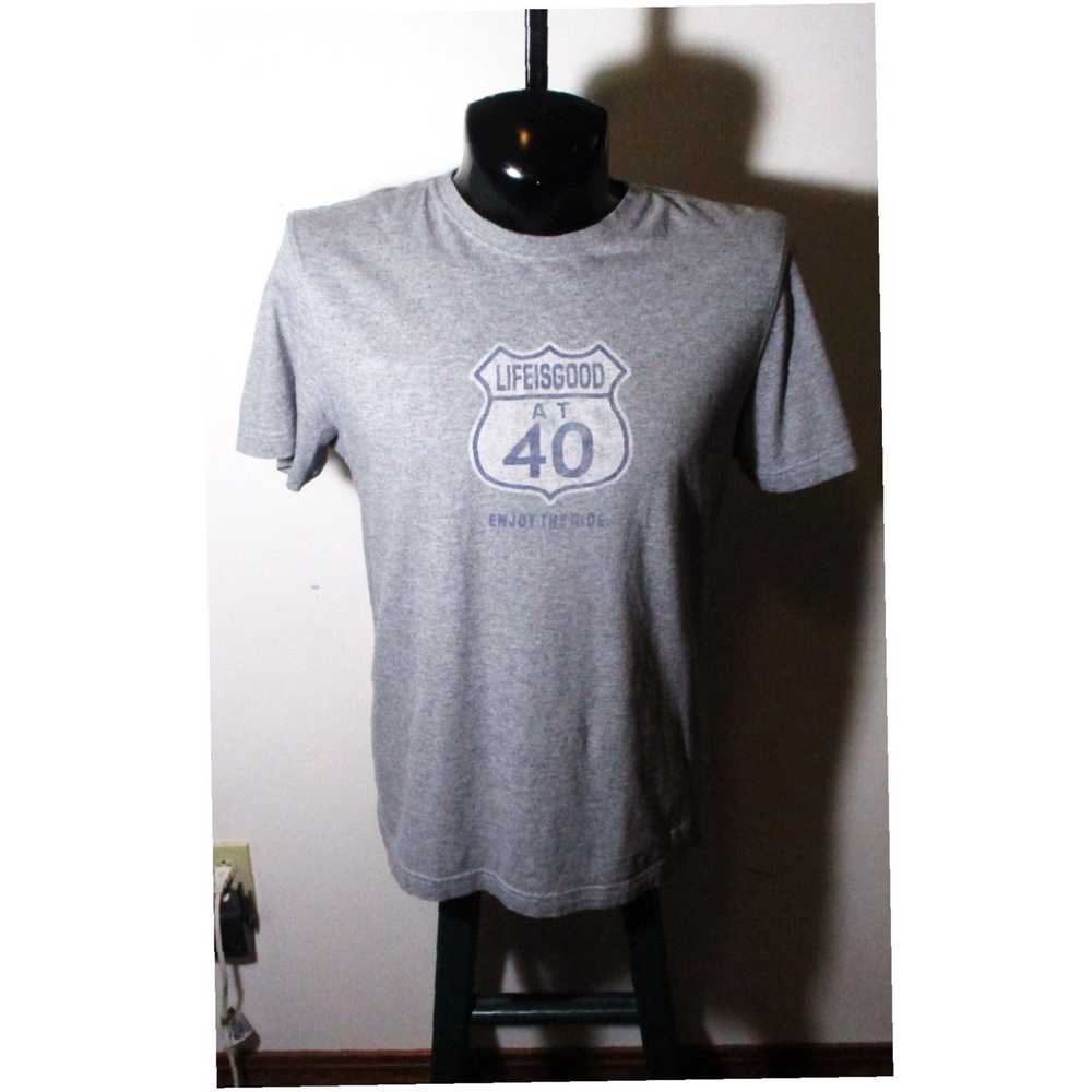 Life Is Good Men's LIFE is GOOD Gray "At 40" Shor… - image 1