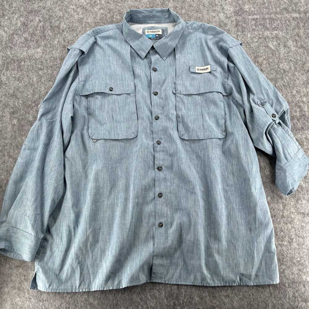 Vintage Magellan Outdoors Mens Blue Relaxed Vente… - image 1