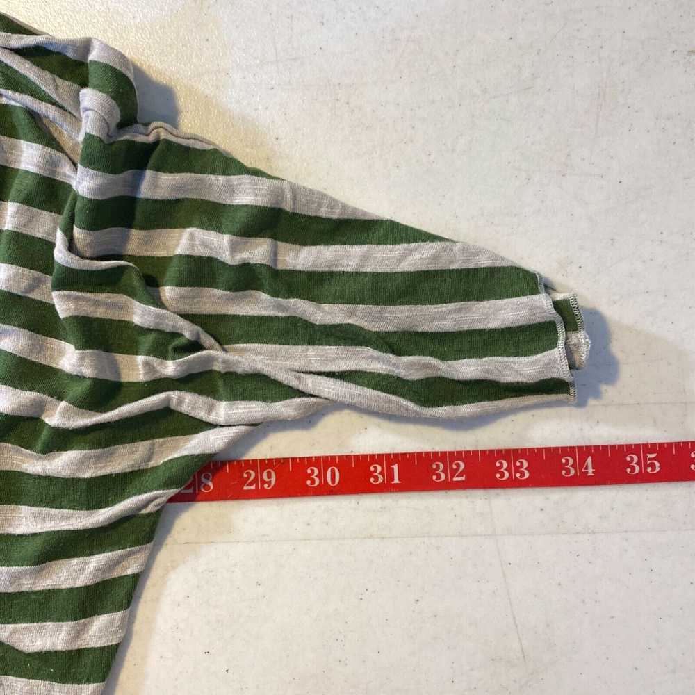 Vintage Coolwear Womens Green Striped Three Quart… - image 3