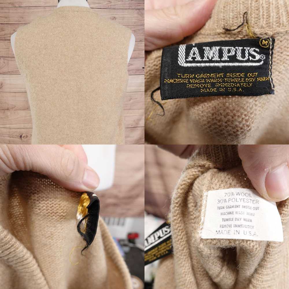 Vintage VINTAGE CAMPUS USA MADE BEIGE TAN WOOL BL… - image 4