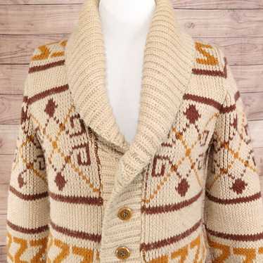 Vintage 70's Sears shawl collar high quality cardigan