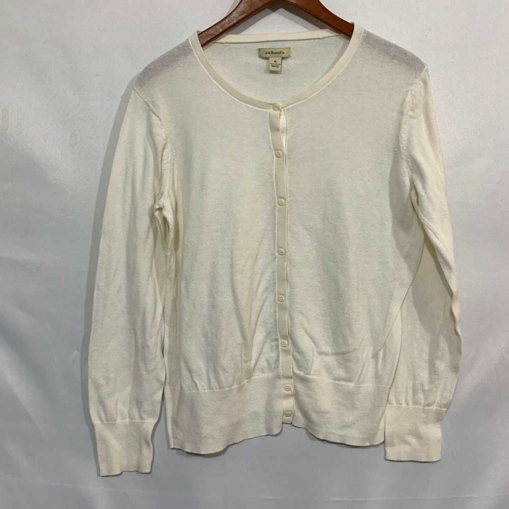 Vintage G H Bass And Co Girls Ivory Long Sleeves … - image 1