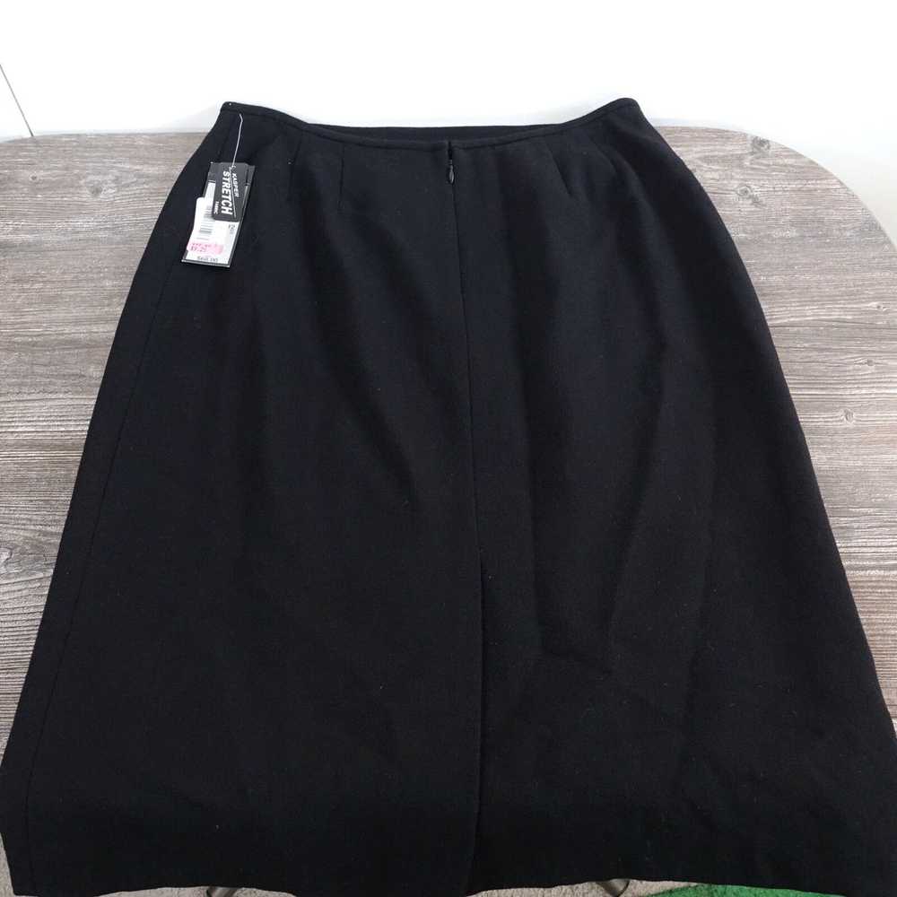 Kasper NWT KASPER & COMPANY ASL WOOL BLACK SKIRT … - image 3