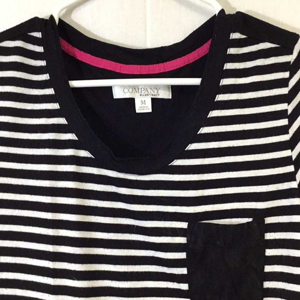 Vintage Company Ellen Tracy Womens Black Striped … - image 3