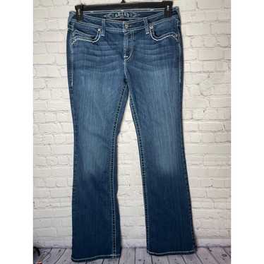 Ariat Ruby Denim Jeans Woman Size 32 Long Dark Wa… - image 1