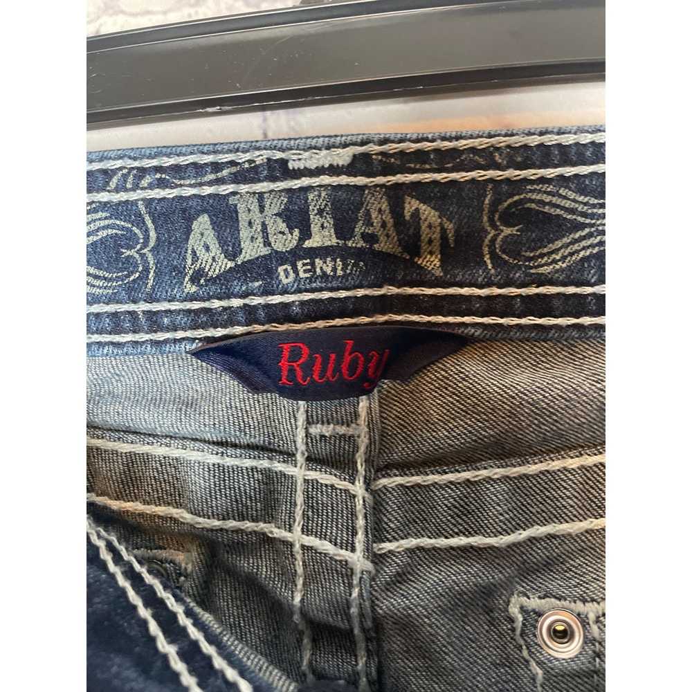 Ariat Ruby Denim Jeans Woman Size 32 Long Dark Wa… - image 3