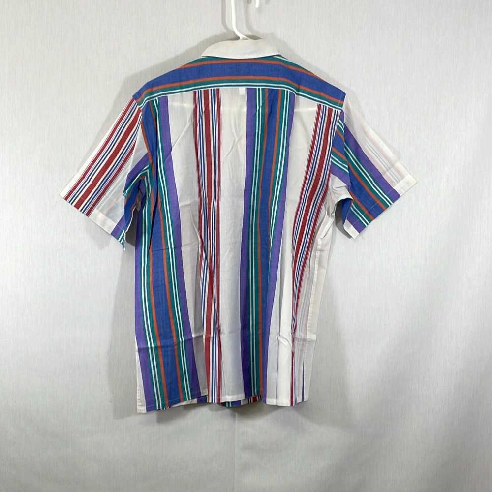 Arrow Arrow Sport Mens Multicolor Striped Short S… - image 2