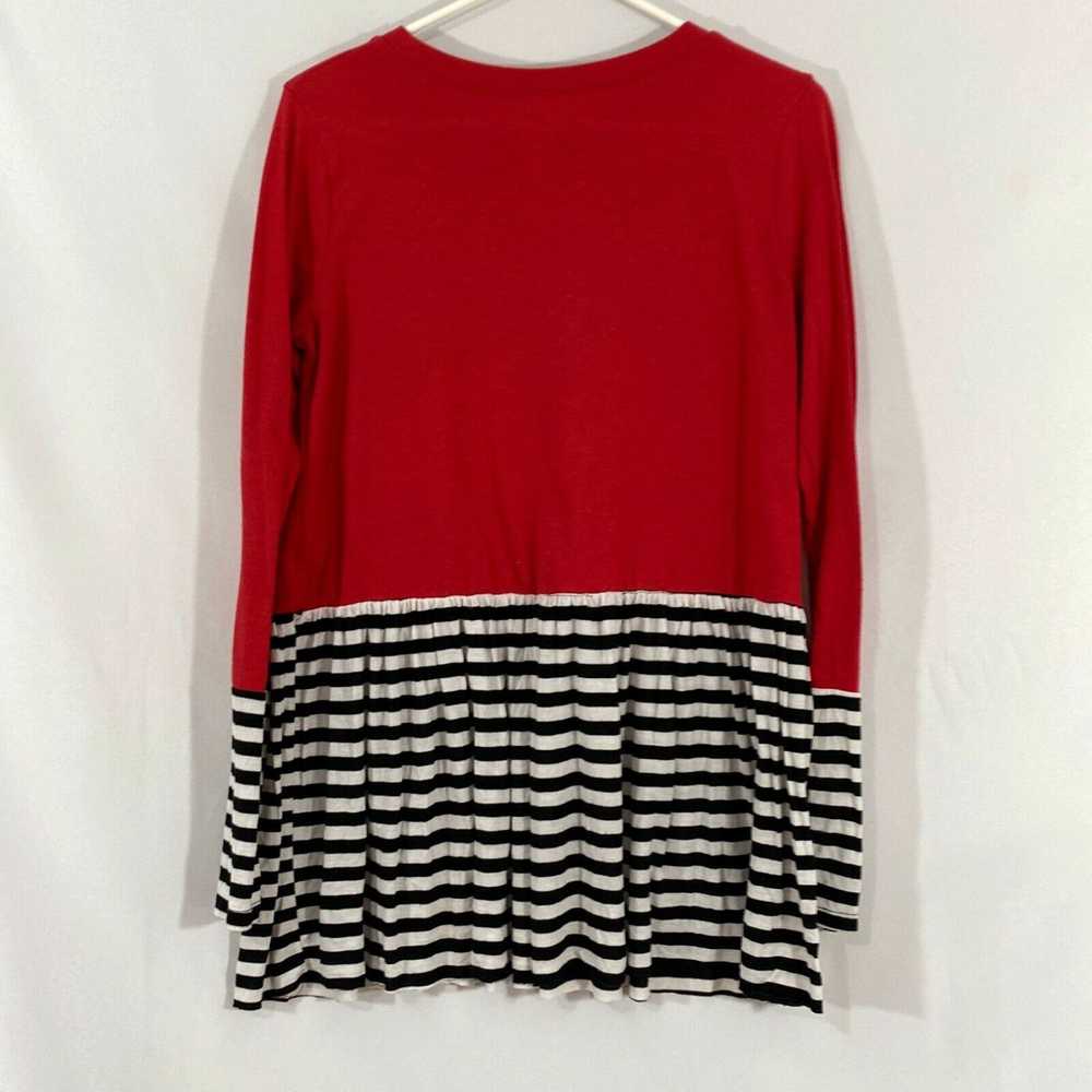 Vintage Zenana Premium Womens Red Crew Neck Long … - image 2