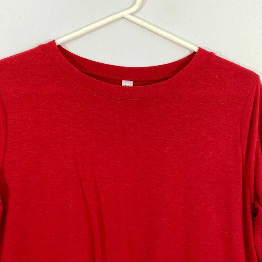 Vintage Zenana Premium Womens Red Crew Neck Long … - image 3