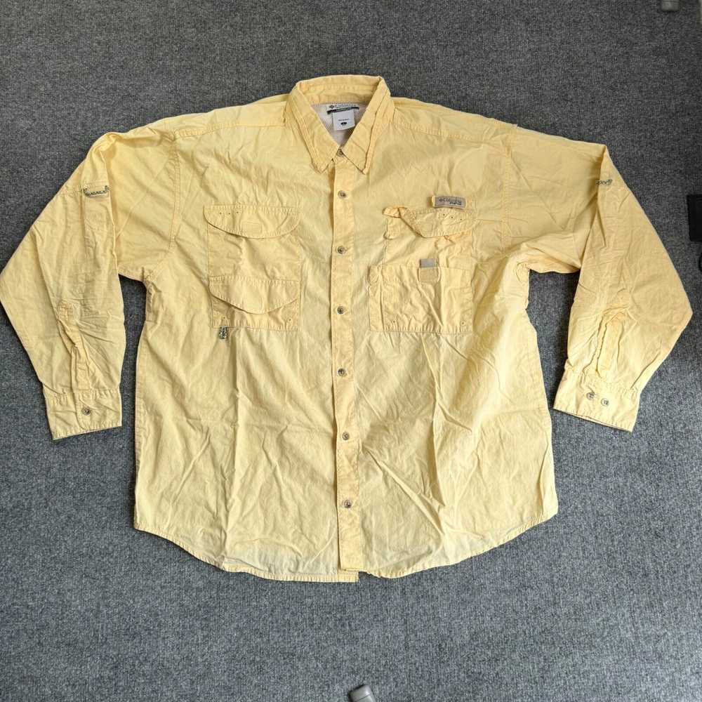 Vintage Columbia PFG Shirt Fishing Men's Large Ye… - image 1