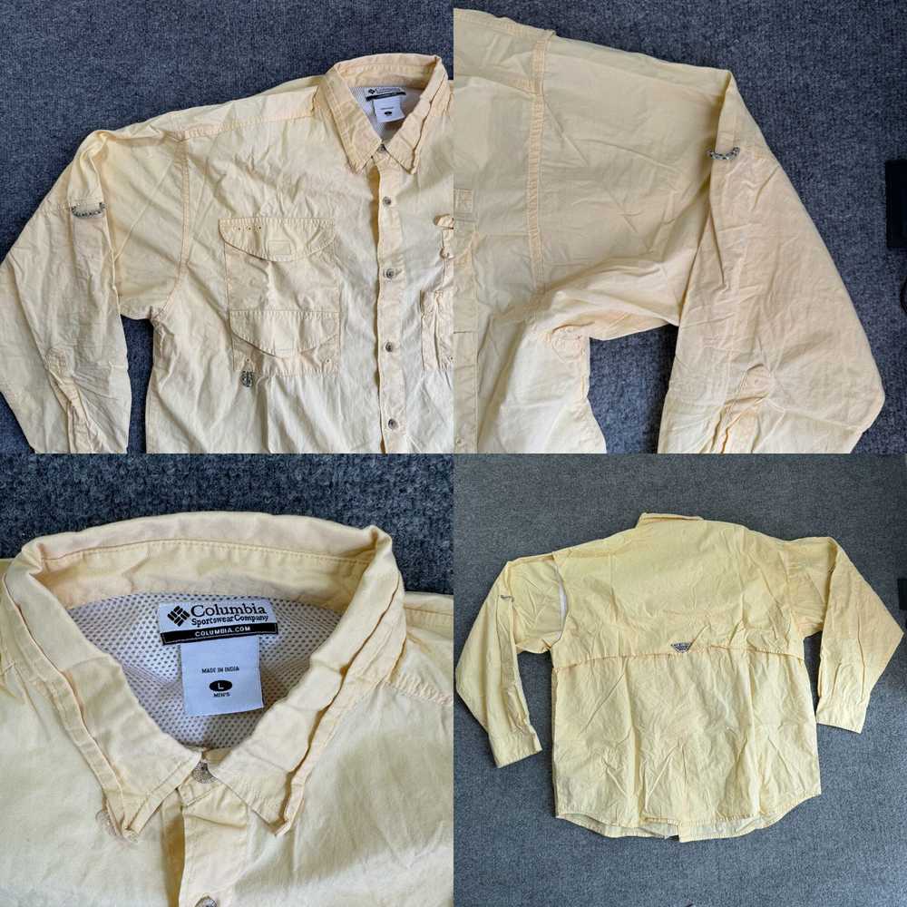 Vintage Columbia PFG Shirt Fishing Men's Large Ye… - image 4