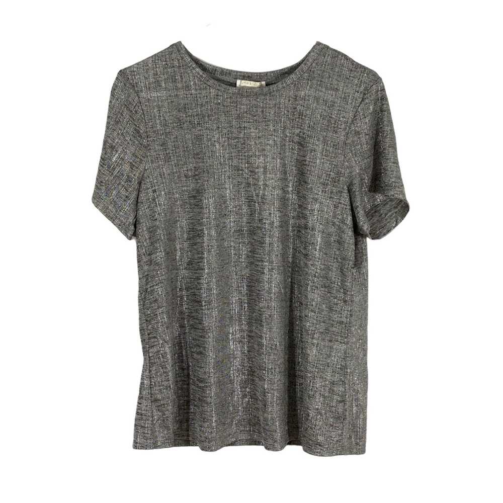 Vintage Finn & Grace Womens Gray Short Sleeves Ro… - image 1