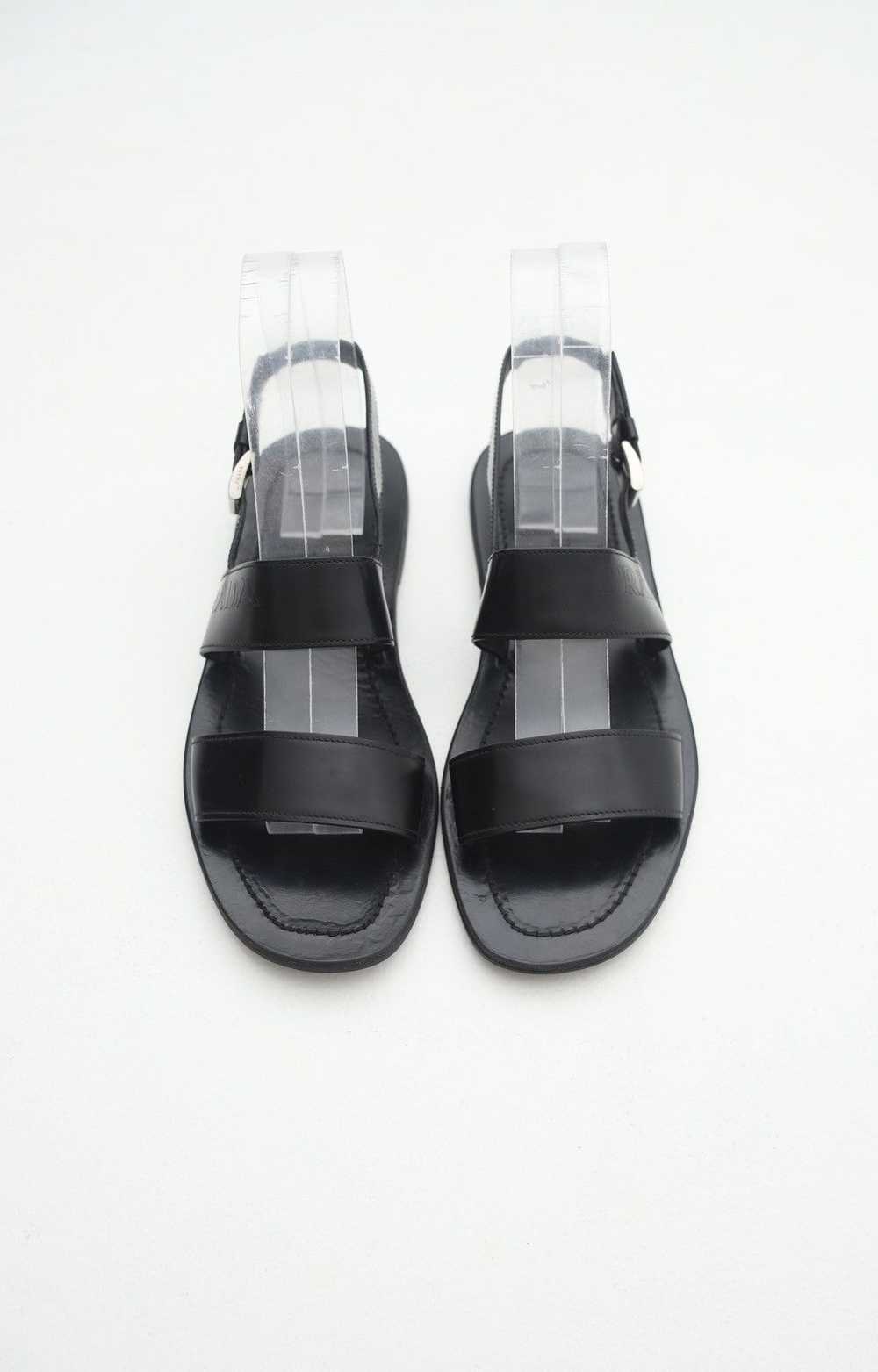 Prada PRADA MILANO Leather Summer Logo Sandals - image 4