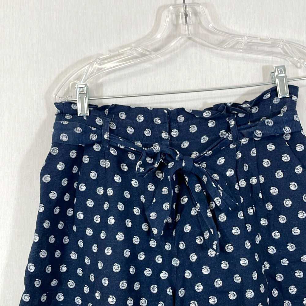 Loft Loft Womens Blue Polka Dot High Rise Tie Wai… - image 3