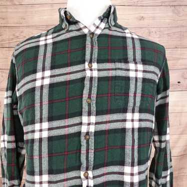 Croft & Barrow CROFT AND BARROW GREEN PLAID LONG … - image 1