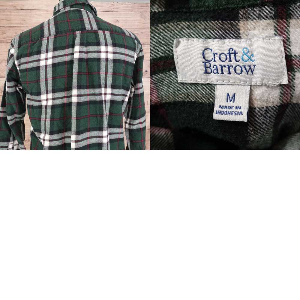 Croft & Barrow CROFT AND BARROW GREEN PLAID LONG … - image 4