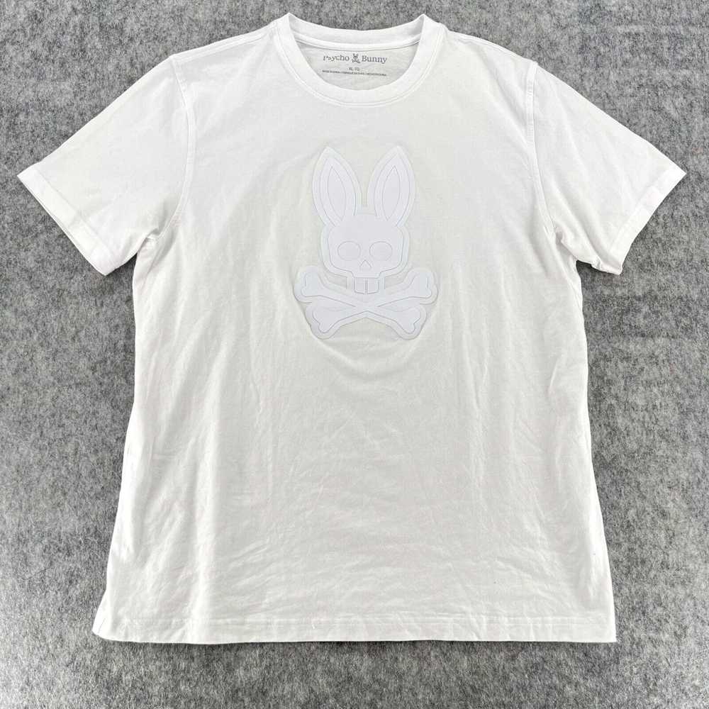 Psycho Bunny Psycho Bunny Mens White Solid Rubber… - image 1