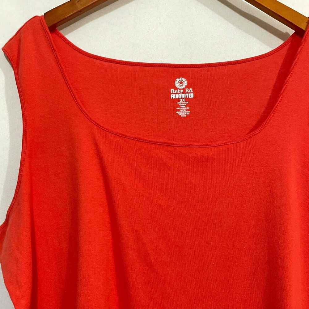 Vintage Ruby Rd Womens Orange Casual Sleeveless S… - image 3