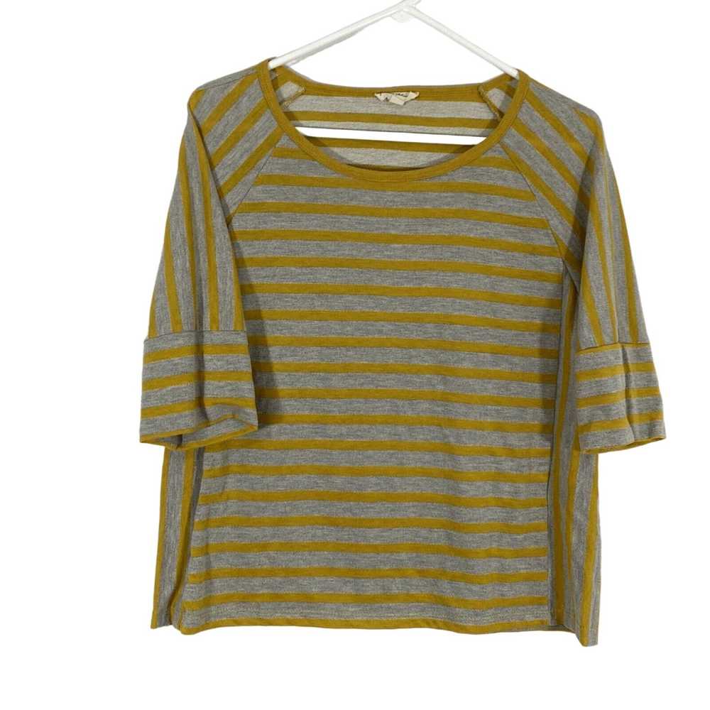 Vintage Jane And Delancey Womens Gray Striped Rou… - image 1