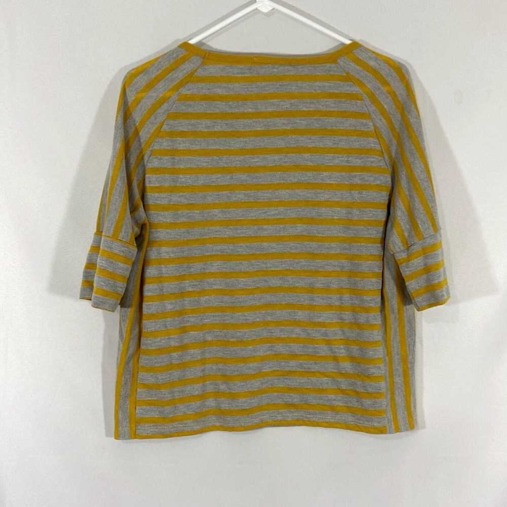 Vintage Jane And Delancey Womens Gray Striped Rou… - image 2