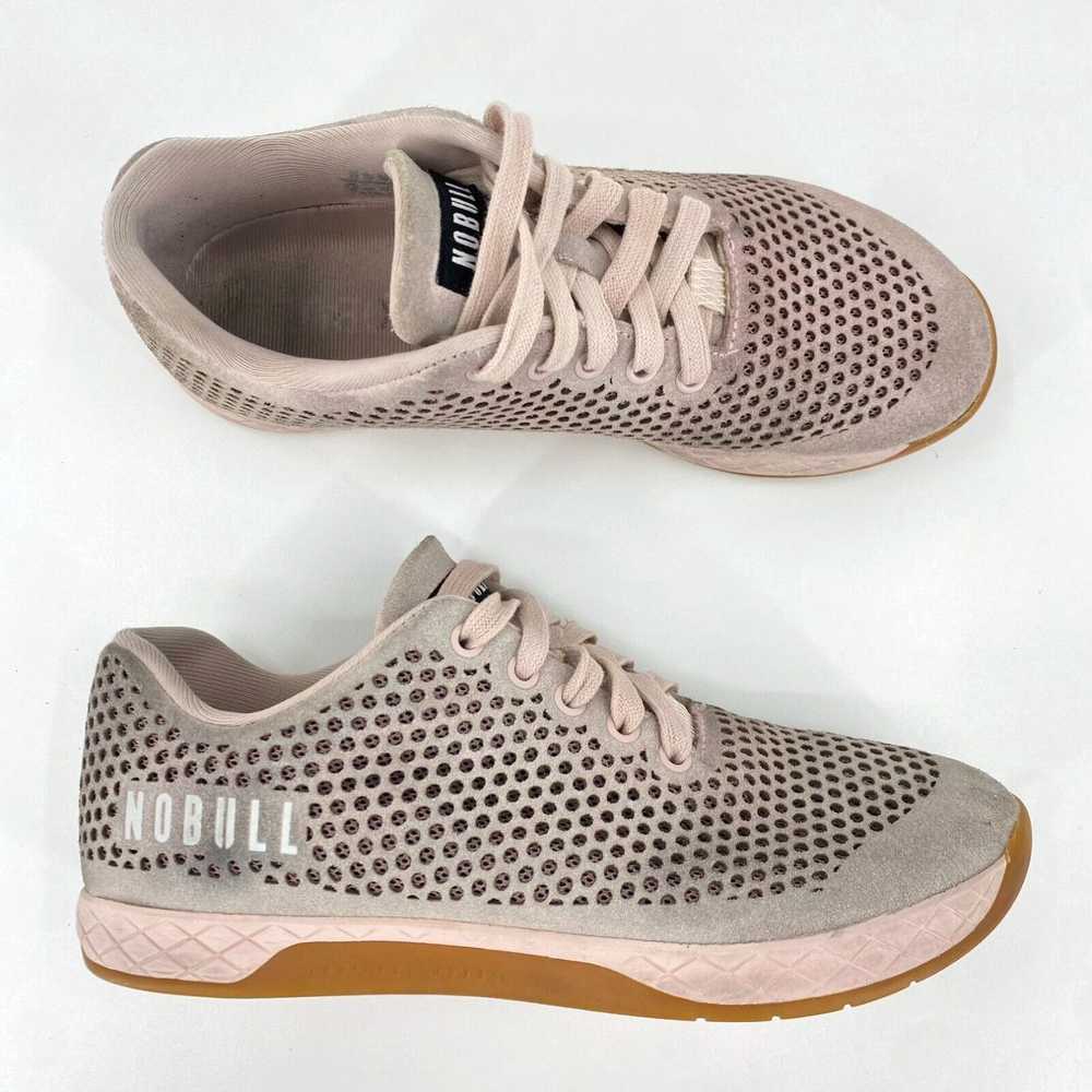 Vintage Nobull Blush Pink Suede Shoes Women's 7.5… - image 1