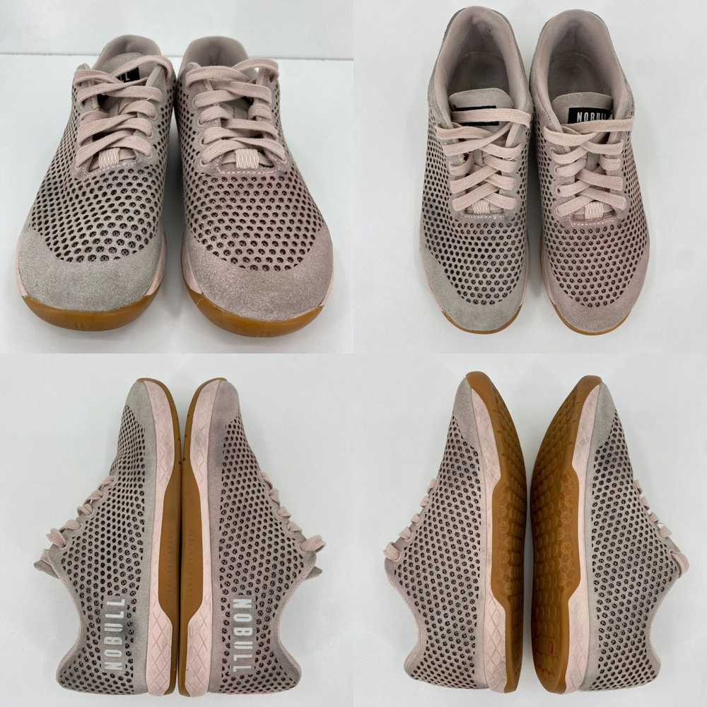 Vintage Nobull Blush Pink Suede Shoes Women's 7.5… - image 4