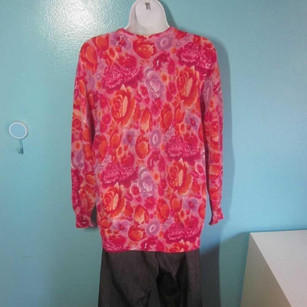 Vintage Vintage Bonwit Teller Floral Wool Blend S… - image 10