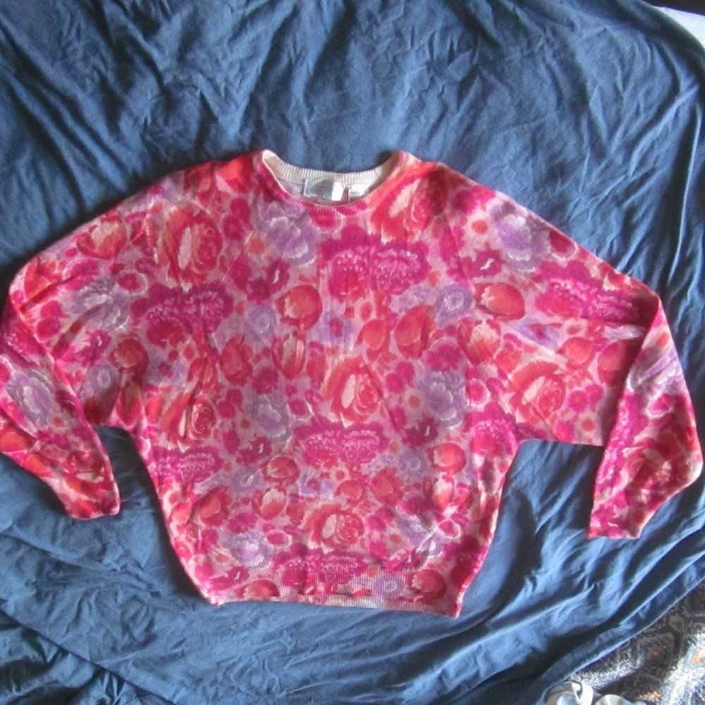 Vintage Vintage Bonwit Teller Floral Wool Blend S… - image 3