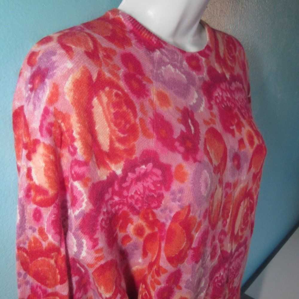 Vintage Vintage Bonwit Teller Floral Wool Blend S… - image 4