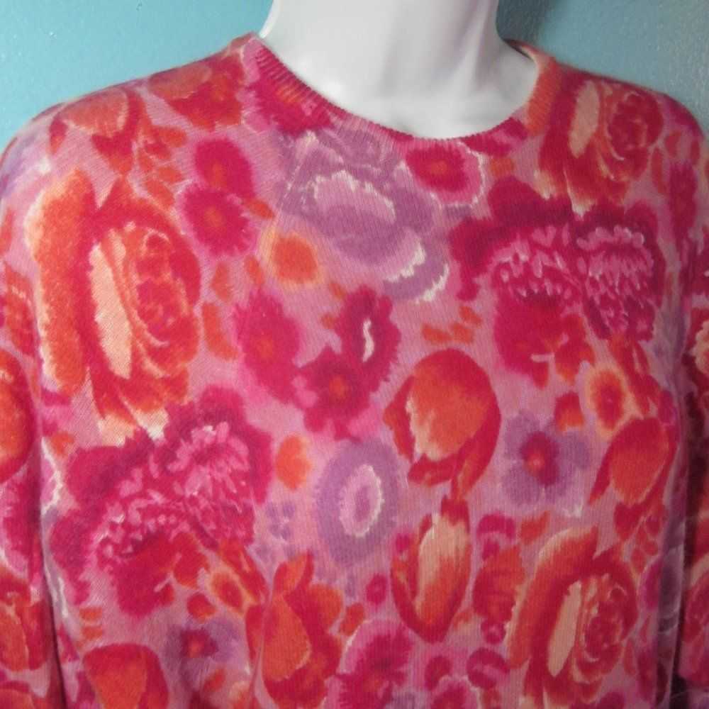 Vintage Vintage Bonwit Teller Floral Wool Blend S… - image 6