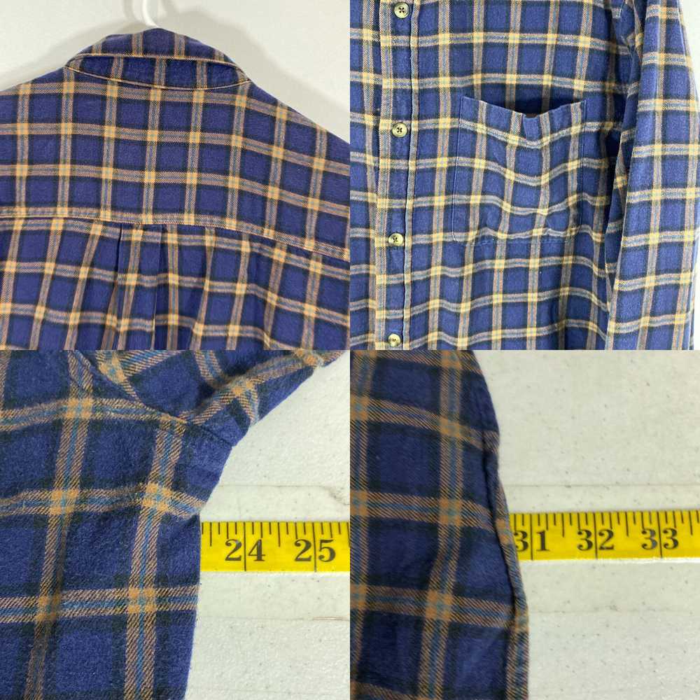 Vintage Magellan Outdoors Mens Blue Plaid Cotton … - image 4