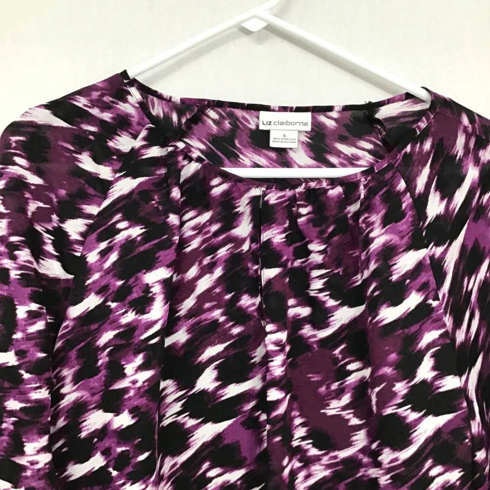 Vintage Liz Claiborne Womens Purple Animal Print … - image 3