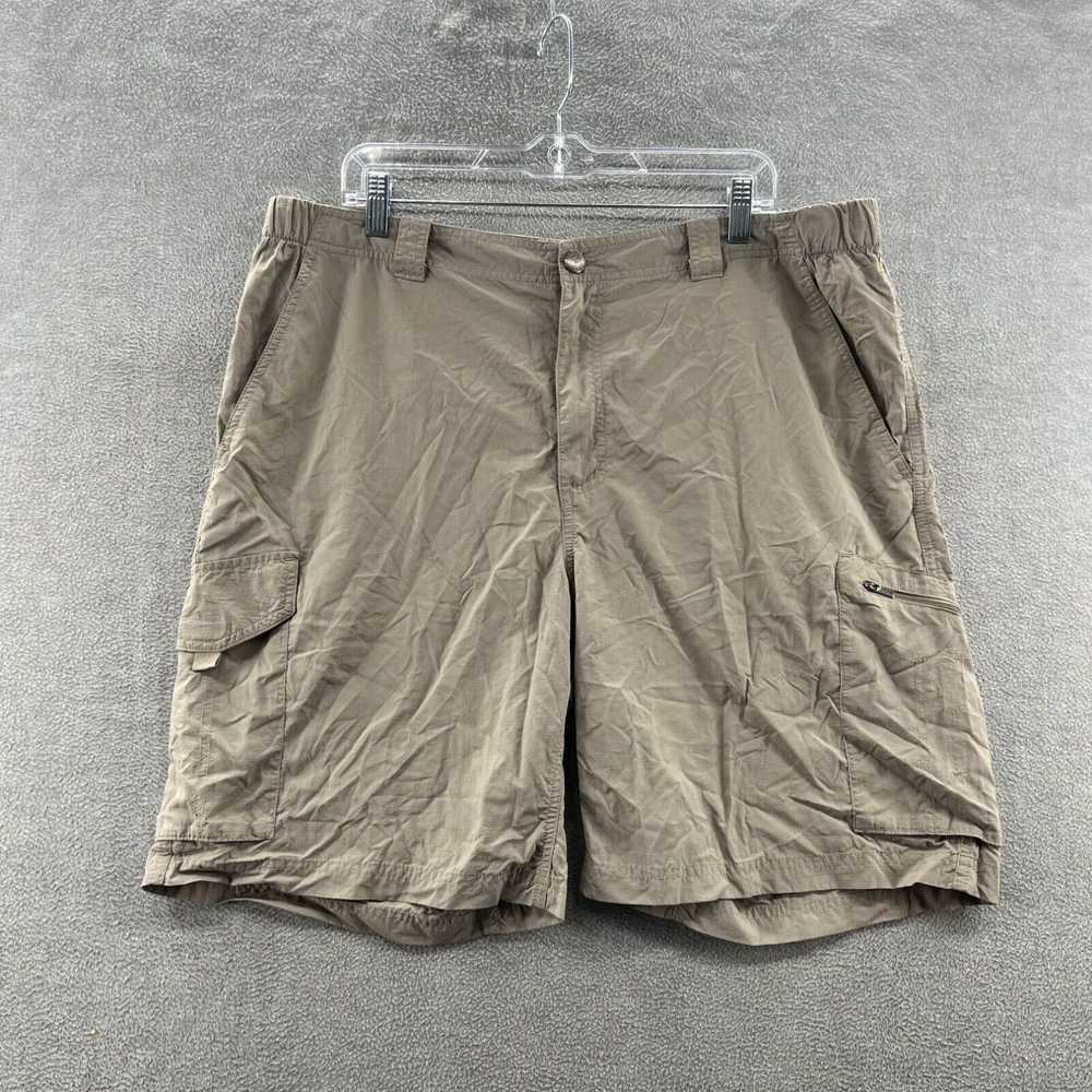 Vintage columbia Mens Size 40x10 beige cargo Shor… - image 1