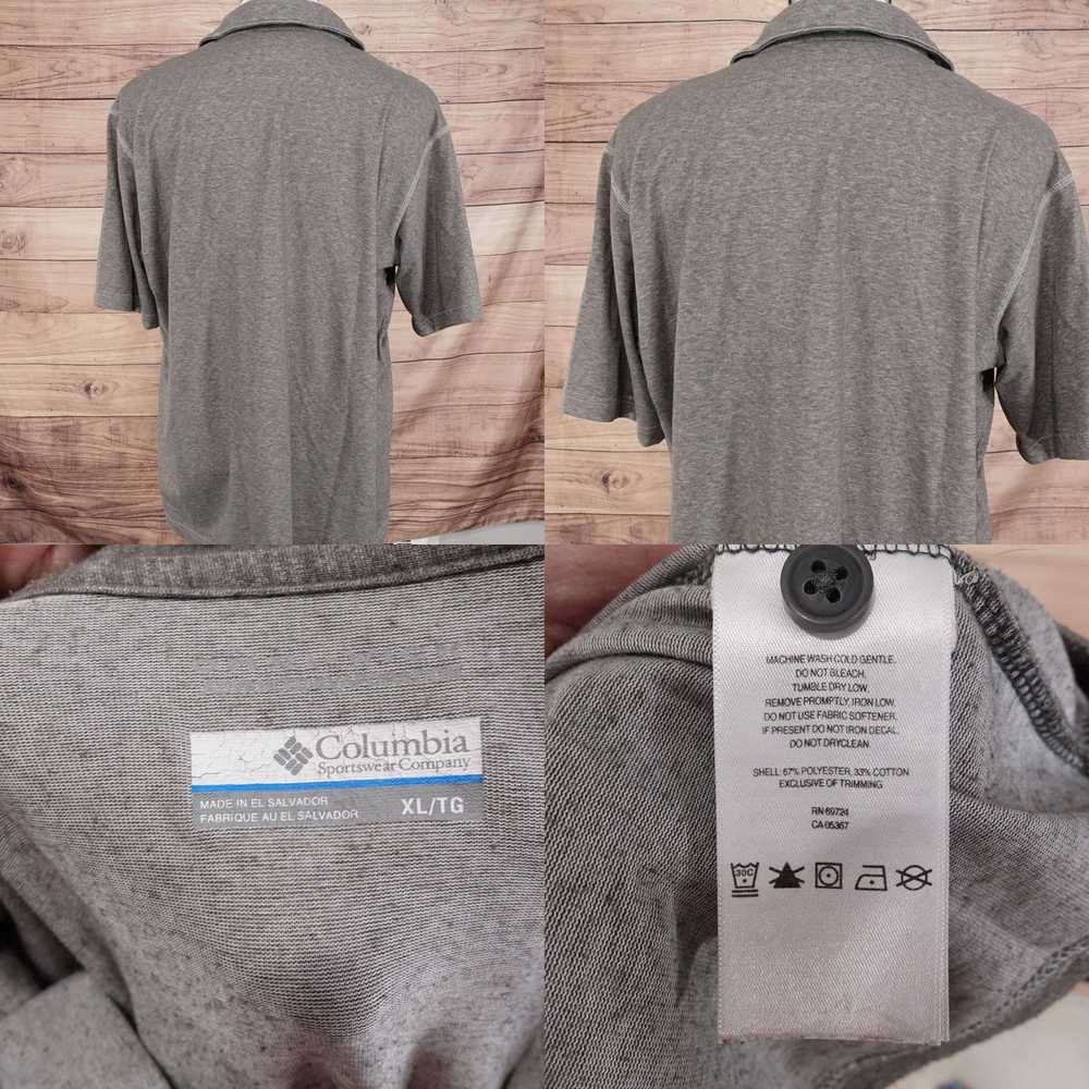 Vintage COLUMBIA SPORTSWEAR SHORT SLEEVE GREY POL… - image 4