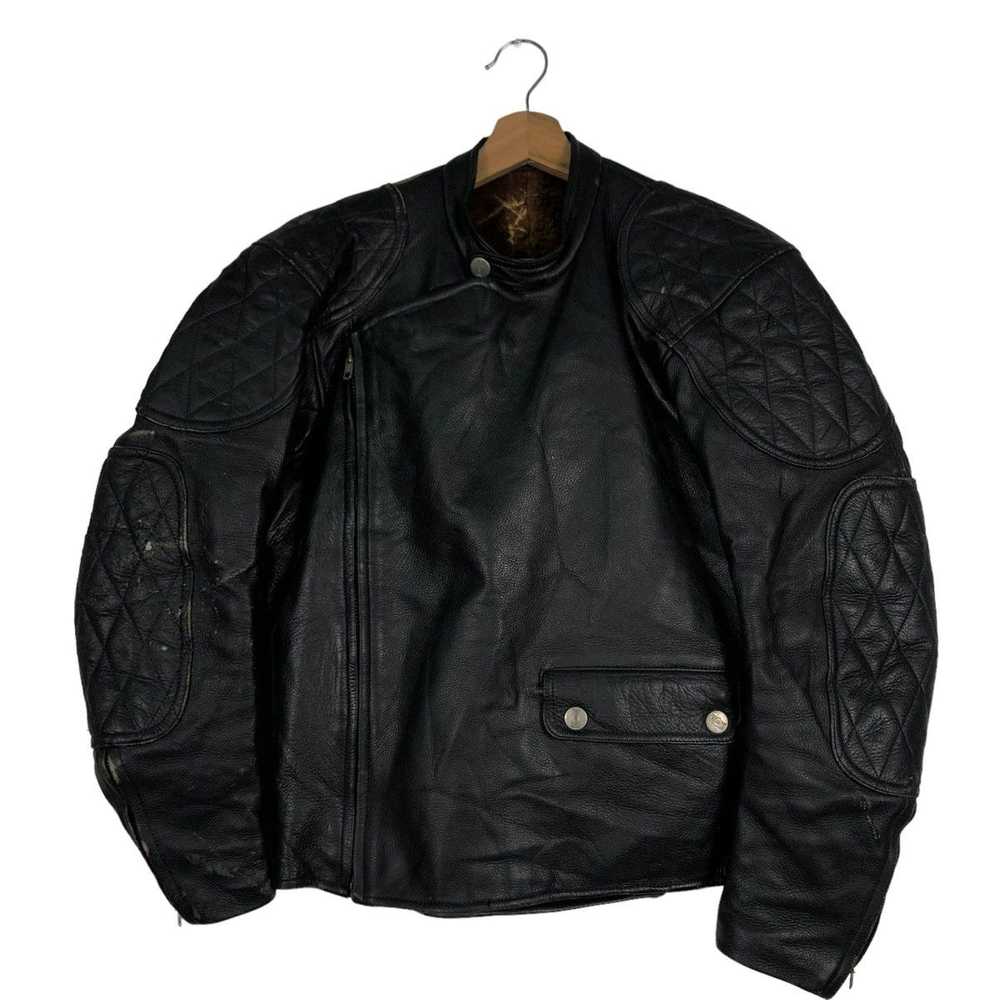 Japanese Brand × Leather Jacket 🔥90’s VINTAGE BI… - image 1