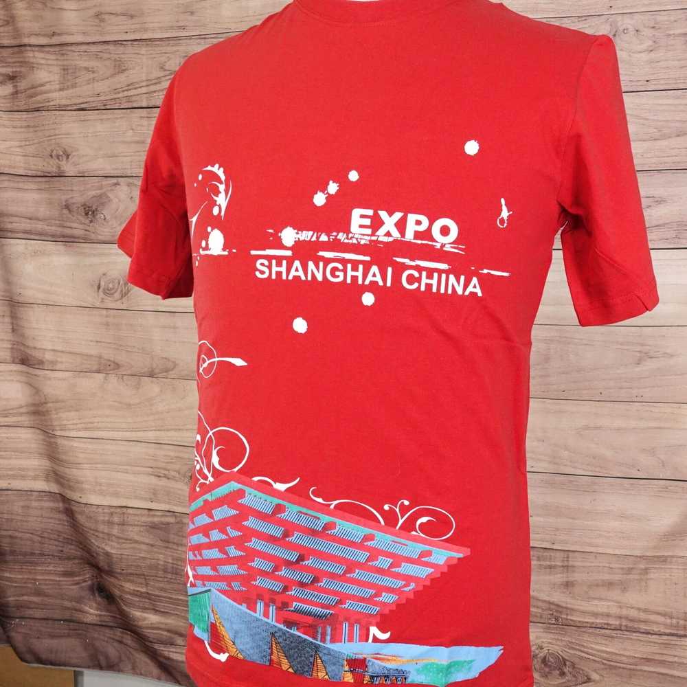 Vintage NWT EXPO 2010 SHANGHAI CHINA RED SHORT SL… - image 3