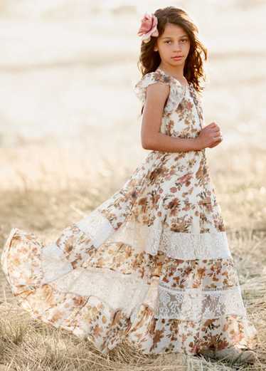 Joyfolie Shira Dress in Sand Floral