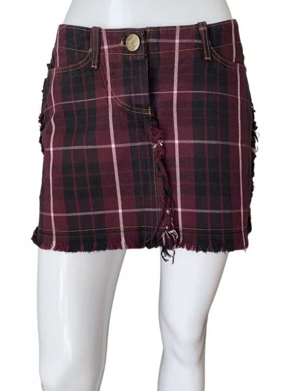 Vivienne Westwood VIVIENNE WESTWOOD TARTAN COTTON MINI SKIRT SIZE 29