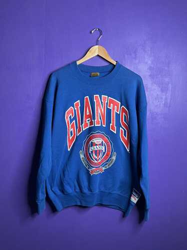 Vintage 90s NY Giants Crewneck Sweatshirt Embroidered Patch Nutmeg Men’s store XL