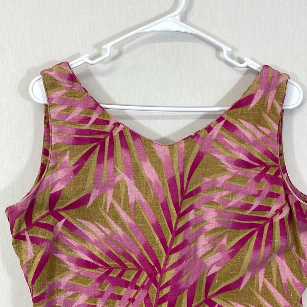 Vintage Caroline Kendrick Womens Pink Green Tropi… - image 3